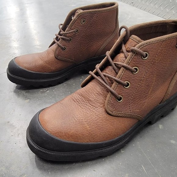 Polo Ralph Lauren Umar 11431 Men\'s Brown Leather Lace up Chukka Boots 8.5D main image 15